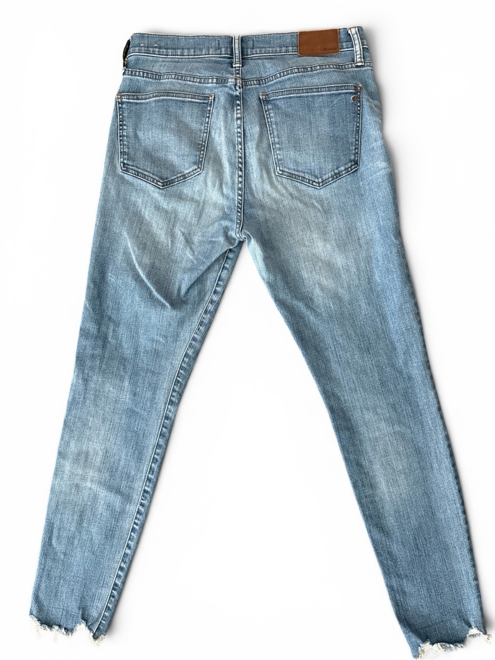 Madewell Style J6523 9” Mid-rise Skinny Jeans in Frankie Wash Torn-Knee Edition - Picture 10 of 11